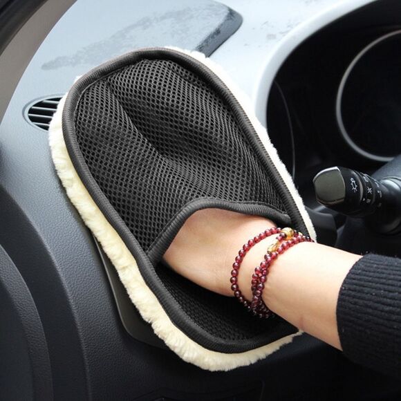 unbranded Other - 3 pc Car Sponge Plush Gloves